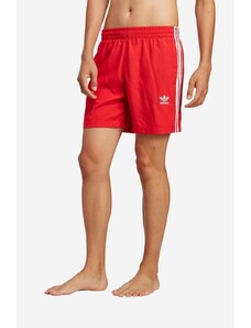 Kupaće gaćice adidas Originals Adicolor 3-Stripes boja: crvena, H44768-red