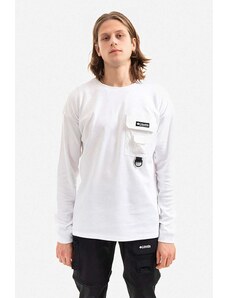 Majica dugih rukava Columbia Field Creek Doubleknit Long Sleeve za muškarce, boja: bijela, glatki model, 1993233-100