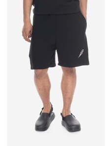 Neil Barrett Pamučne kratke hlače Neil Barett Embroidered Bolt Shorts boja: crna, PBJP060.U509-01