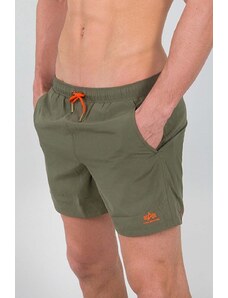 Kratke hlače za kupanje Alpha Industries za muškarce, boja: zelena, glatki materijal, 196930.142-green