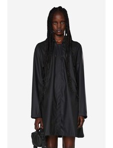 Jakna Rains A-line W Jacket boja: crna, za prijelazno razdoblje, 18050-BLACK.