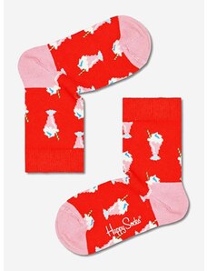 Dječje čarape Happy Socks Milkshake boja: crvena