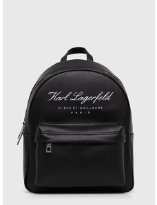 Ruksak Karl Lagerfeld za žene, boja: crna, veliki, s tiskom