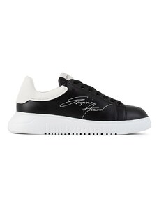 Kožne cipele Emporio Armani boja: crna, X4X264 XM670 BLACK