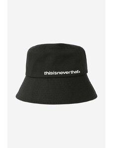Pamučni šešir thisisneverthat Long Bill Bucket Hat boja: crna, pamučni, TN221WHWBK02-BLACK