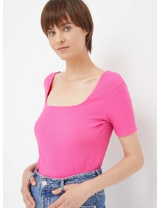 Majica kratkih rukava United Colors of Benetton za žene, boja: ružičasta
