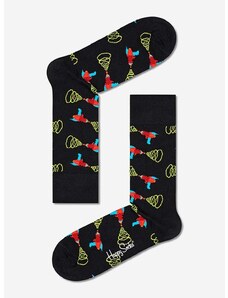 Čarape Happy Socks Lazer Quest boja: crna