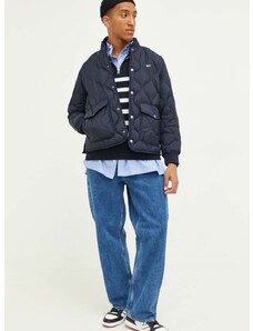 Pernata jakna Tommy Jeans za muškarce, boja: tamno plava, za prijelazno razdoblje