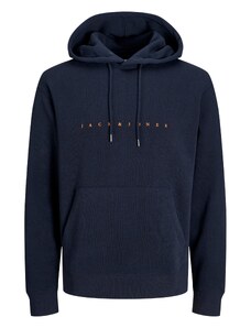 JACK & JONES Sweater majica 'Star' mornarsko plava / narančasta