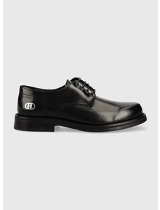 Kožne cipele Karl Lagerfeld KRAFTMAN za muškarce, boja: crna, KL11423