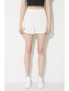 Kratke hlače adidas Originals Club Shorts za žene, boja: bijela, glatki materijal, visoki struk, IB5797-white