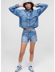 Traper kratke hlače Karl Lagerfeld Jeans za žene, s aplikacijom, visoki struk