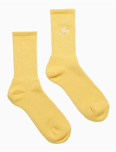 Čarape by Parra Logo Crew boja: žuta, 48460.PALEYELLOW-PALE.YELLO