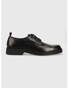 Kožne cipele HUGO Iker za muškarce, boja: crna, 50503649