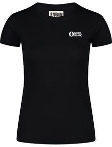 Nordblanc Crna ženska majica od organskog pamuka SUNSHINE