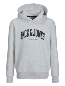 Jack & Jones Junior Sweater majica 'JOSH' siva melange / crna