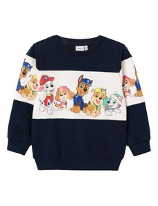 NAME IT Sweater majica 'JILMAR' plava / noćno plava / narančasta / bijela