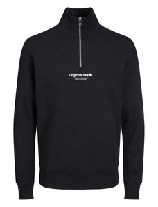 JACK & JONES Sweater majica 'Vesterbro' crna / bijela