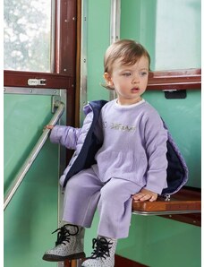 Haljina za bebe Birba&Trybeyond boja: ljubičasta, midi, ravna
