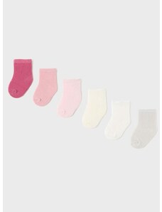 Čarapice za bebe Mayoral Newborn 6-pack boja: ružičasta