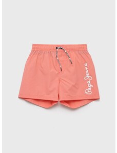 Dječje kratke hlače za kupanje Pepe Jeans boja: narančasta, s tiskom