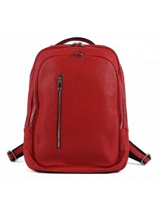 Luksuzna Talijanska torba od prave kože VERA ITALY "Betana", boja crvena, 40x31cm