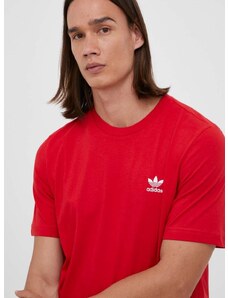 Pamučna majica adidas Originals boja: crvena, s aplikacijom
