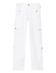 Pull&Bear Cargo hlače bijela