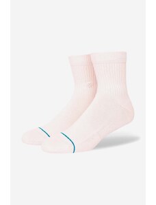 Čarape Stance Icon Quarter boja: ružičasta, A356A21IQT-WHT
