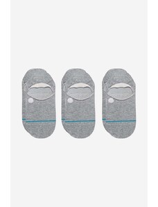 Čarape Stance Icon No Show 3-pack za muškarce, boja: siva, A145A23ICO-WHT