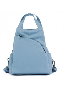 Luksuzna Talijanska torba od prave kože VERA ITALY "Fareha", boja plava, 21x22cm