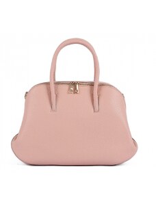 Luksuzna Talijanska torba od prave kože VERA ITALY "Yaziza", boja puderasto ružičasta, 21x30cm
