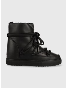 Kožne cipele za snijeg Inuikii FULL LEATHER WEDGE boja: crna, 75203-087