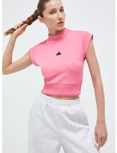 Majica kratkih rukava adidas Z.N.E za žene, boja: ružičasta