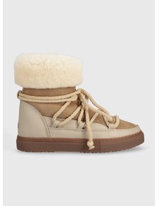 Kožne cipele za snijeg Inuikii CLASSIC HIGH boja: bež, 75207-005