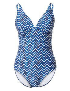 NATURANA Jednodijelni kupaći kostim plava / tamno plava / bijela