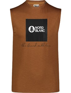 Nordblanc Smeđa muška pamučna majica bez rukava SQUAD