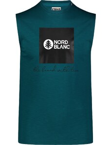 Nordblanc Zelena muška pamučna majica bez rukava SQUAD