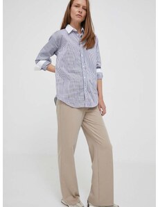 Pamučna košulja Polo Ralph Lauren za žene, regular, s klasičnim ovratnikom