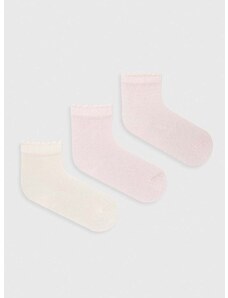 Čarapice za bebe United Colors of Benetton 3-pack boja: ružičasta