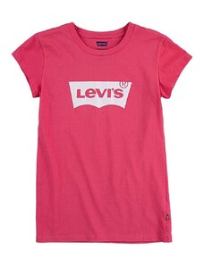 Dječja majica kratkih rukava Levi's boja: ružičasta