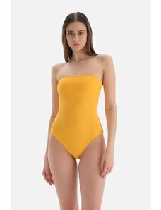 Dagi žuti kupaći kostimi bez naramenica