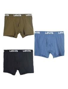 Dječje bokserice Levi's 3-pack boja: crna