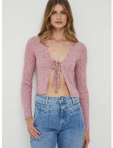 Kardigan Pepe Jeans Danica za žene, boja: ružičasta, lagani