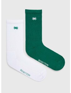 Čarape United Colors of Benetton 2-pack boja: zelena