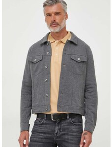 Jakna Pepe Jeans Bryson za muškarce, boja: siva, za prijelazno razdoblje