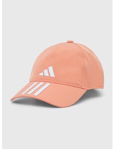 Kapa sa šiltom adidas Performance boja: narančasta, s tiskom