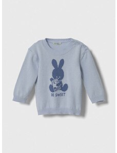 Pamučni pulover za bebe United Colors of Benetton lagani