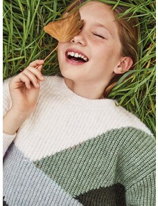 Dječji pulover s postotkom vune Mayoral boja: zelena