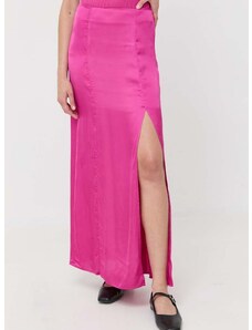 Suknja MAX&Co. boja: ružičasta, midi, ravna